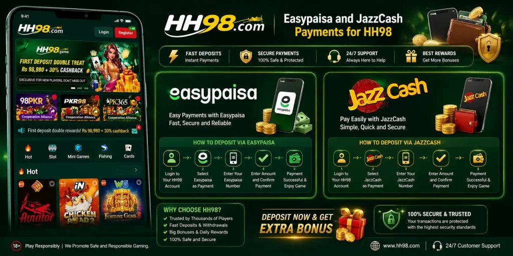 Easypaisa and JazzCash Payments for HH98